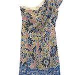 MM Couture by Miss Me One Shoulder Chiffon Floral Geometric Pattern Dress Size M Photo 0