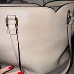 Badgley Mischka Two-Tone Beige and White Women's Tote Bag Photo 2