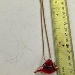 Elegant Red Hat Pendant Necklace/brooch Photo 0