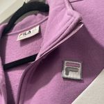 FILA VTG 90s 80s  Retro Colorblock Quarter-Zip Purple Gray White Collared Sweater Photo 8