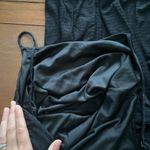 Black Ribbed Maxi Dress Size L Photo 3