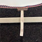 Free People Cozy Irresistible Fringe Wool Linen Blend Sweater BlackBrown Size XS Photo 5