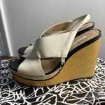 Diane Von Furstenberg  Crisscross Leather Wedge Quiet Luxury Style Photo 5