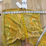 ZARA  jacquard flare yellow mustard pants NEW Photo 5