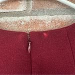 Madewell Long Sleeve Fit Flare Dress Women’s 6 Maroon Red Short Photo 9