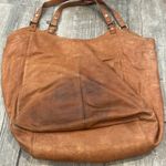 Tory Burch Brown Leather Tote with Slouchy Design and Brass Hardware Photo 4