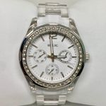 Relic  Watch Women Silver Transparent tone Chronograph quartz analog 37mm running Photo 0