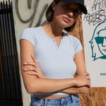 Brandy Melville Blue Ashlyn Top Photo 0