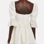 Agua by Agua Bendita Cedro Bruma Cotton Eyelet Mini Dress White XS NWT Photo 7