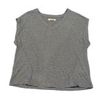 Madewell  Women's Blue White Stripped Boxy Linen Blend Sleeveless Top S NWT Photo 0