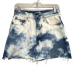 Levi's Levi Strauss Tie Dye Denim Skirt Womens Size 26 Raw Hem Levi’s Photo 2