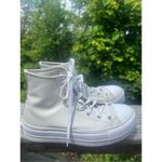 Converse Womens Chuck Taylor LIFT HI High Top Sneakers Sz. 7 Bone White - A00902 Photo 1