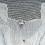 Dippin' Daisy's Women’s White Swiss Dot Cropped Milkmaid Puff Sleeve Top Sz S Sexy Festival Club Photo 3