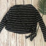 We The Free Striped Off-Shoulder Crop Top Side Tie Size XS Photo 7