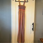 BUCKETLIST S Patchwork jumpsuit w/pockets one piece FLAW smocked bodice wide leg Purple Photo 5