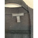 Eileen Fisher  black sequin open from cardigan size S Photo 3