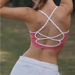 Anthropologie Pink Sports Bra with Moisture-Wicking Fabric Photo 1