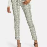 AG Adriano Goldschmied NWT AG Mari High Waist Slim Straight Leg Jeans SILK PYTHON IDU/ DARK Algae Photo 0