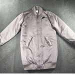 Nike Air Therma Fit Bomber Jacket Women XS Loose Long Full Zip Pink Photo 0