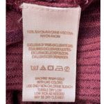 Free People  Stripe Orange Burgundy Ombre Baby Blues Tie Shoulder Top Size Medium Photo 7