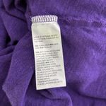 Chico's 3 Top Womens XL Purple Linen Ruched Short Sleeve Solid Pullover Casual Photo 10