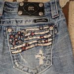 Miss Me PatrioticBlue Distressed Cut Off Style Jean Shorts Size 27 Photo 7