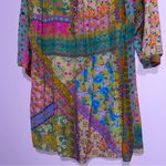 Natural Life Lola Shirt Dress Folk Flower Patchwork Women Size S Boho Country Photo 9