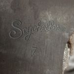 Seychelles  LEATHER SUEDE BROWN SILVER METALLIC DISTRESSED RELAXED ANKLE BOOTIES Photo 14