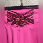 Fabletics Women’s PowerHold High Rise Leggings Pink Leopard Crisscross Back Photo 3