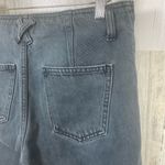 Current/Elliott Current Elliot Dark Grey Black Jeans size 24 Raw Hem Mid Rise Straight Leg Denim Photo 7