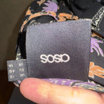 ASOS  Floral Patchwork Print‎ Sheer Button Up Long Sleeve Mini Dress US 14 Photo 4