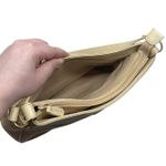 Etienne Aigner Woven Shoulder Bag Purse Tan With Goldtone Hardware Classic Photo 11