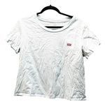 Levi's Levi’s Baby Blue Short Sleeve Crop Top Casual T-Shirt Size Medium Photo 0