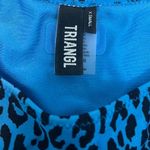 Triangl Bikini Bottoms Blue Cheetah Print Photo 2