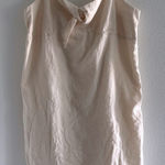 Old Navy  Dress Womens 2XL Cream‎ Linen Midi Beachy Preppy Coastal Resort Luxury Photo 0