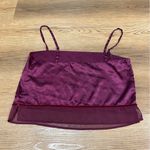 Victoria's Secret Vintage Victoria Secret Burgundy Pajama Adjustable Tank Top Photo 2