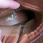 Etc Cognac Ankle Booties With Tie Back Detail Boho Casual Western Women’s Sz 6/7 Brown Photo 1