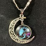Crescent Celestial Moon Necklace Photo 0