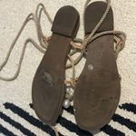 INC International Concepts Jerzi Rope Embellished Strappy Flat Sandals Size 11 Tan Photo 4