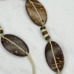 Coconut Shell Beaded Tie Belt Boho Natural Brown Medium (M) ✨ Photo 6