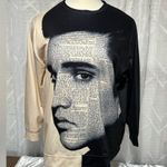 Elvis Presley long sleeve shirt 4x looks NWOT 30”L 25” p2p 25” sleeve Black Photo 2