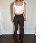Vintage Brown Preppy Houndstooth Flare Trousers Size 4 MADE IN USA Photo 3