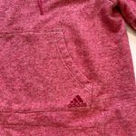 Adidas  Women's Medium Heathered Pink Pullover Cotton Athletic Hoodie Sweatshirt Photo 3