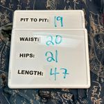 Citron Santa Monica Collection Asian Sheer Silk Velvet Midi Dress Medium Blue Photo 2