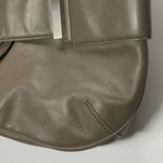 Banana Republic  Leather Top Handle Magnetic Closure Hobo Bag Gray taupe color Photo 8
