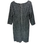 Talbots Leopard Print Ponte Knit Back Zip Sheath Dress Size 10 Career Office Photo 3