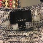 Navy and white sweater size Large Blue Photo 1