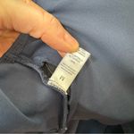 Like new navy workout jumpsuit romper with ruched butt and open back MEDIUM Blue Photo 3