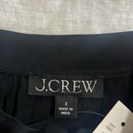 J.Crew Tie-neck blouse in crepe de chine black satin size 2 Photo 4