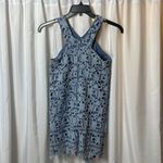 Gianni Bini Gianna Bini Lace Large Embroidered Vintage Light Mini Blue Dress Size S Photo 4